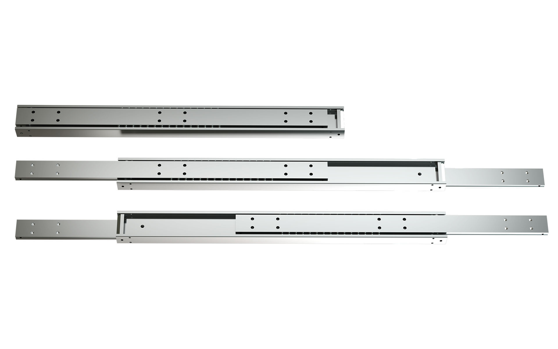 Telescopic slide full extension DTSB-60 | up to 680kg | Schock telescopic slides