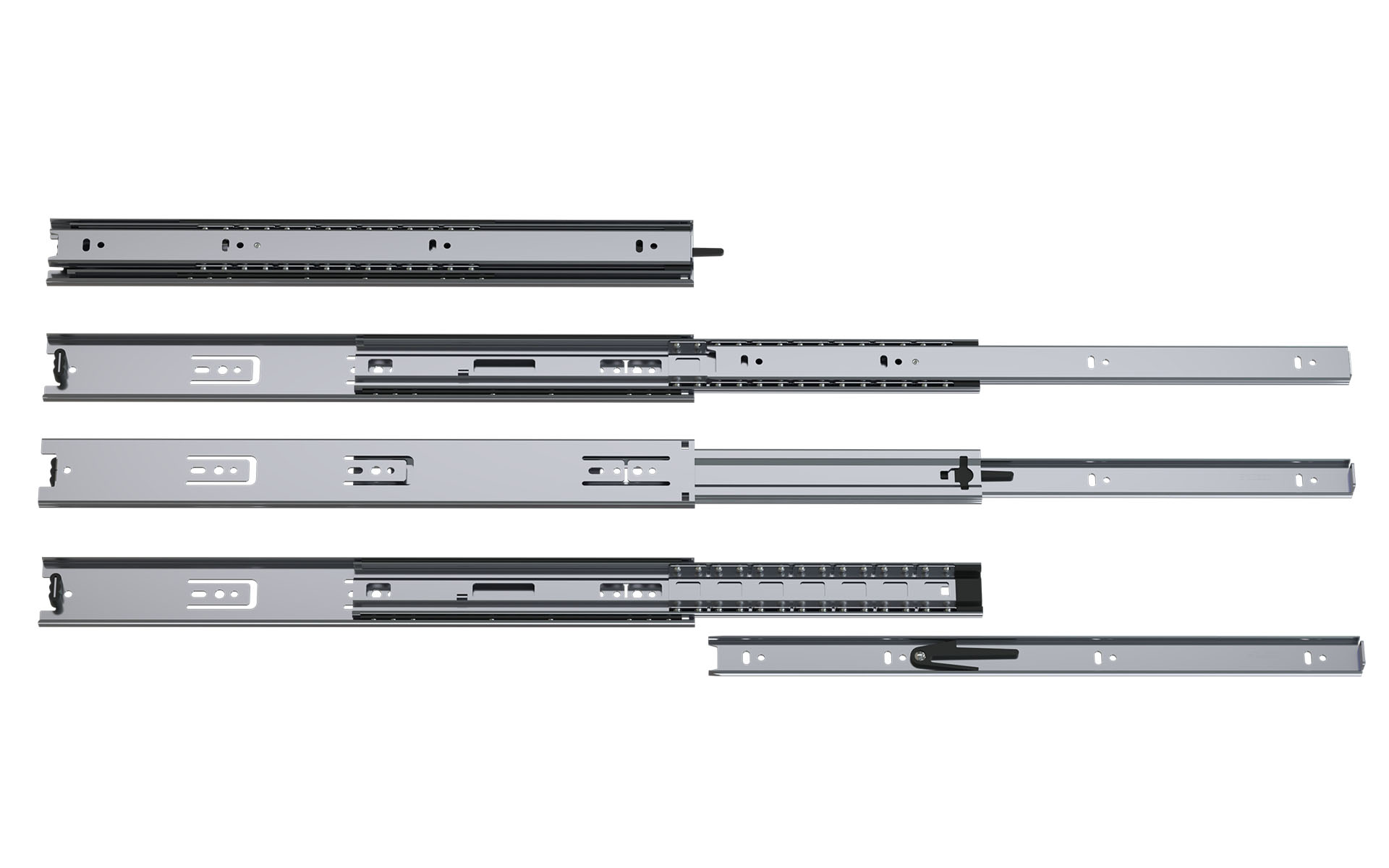 Telescopic slide over-extension 072 | up to 40 kg | Schock telescopic slides