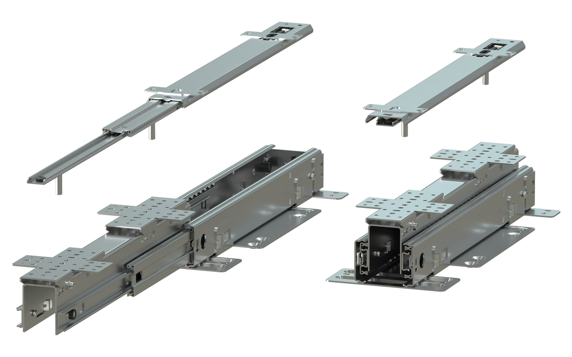 Pull-out System INBOX 640 for Tall Cabinets | up to 120 kg | Schock telescopic slides
