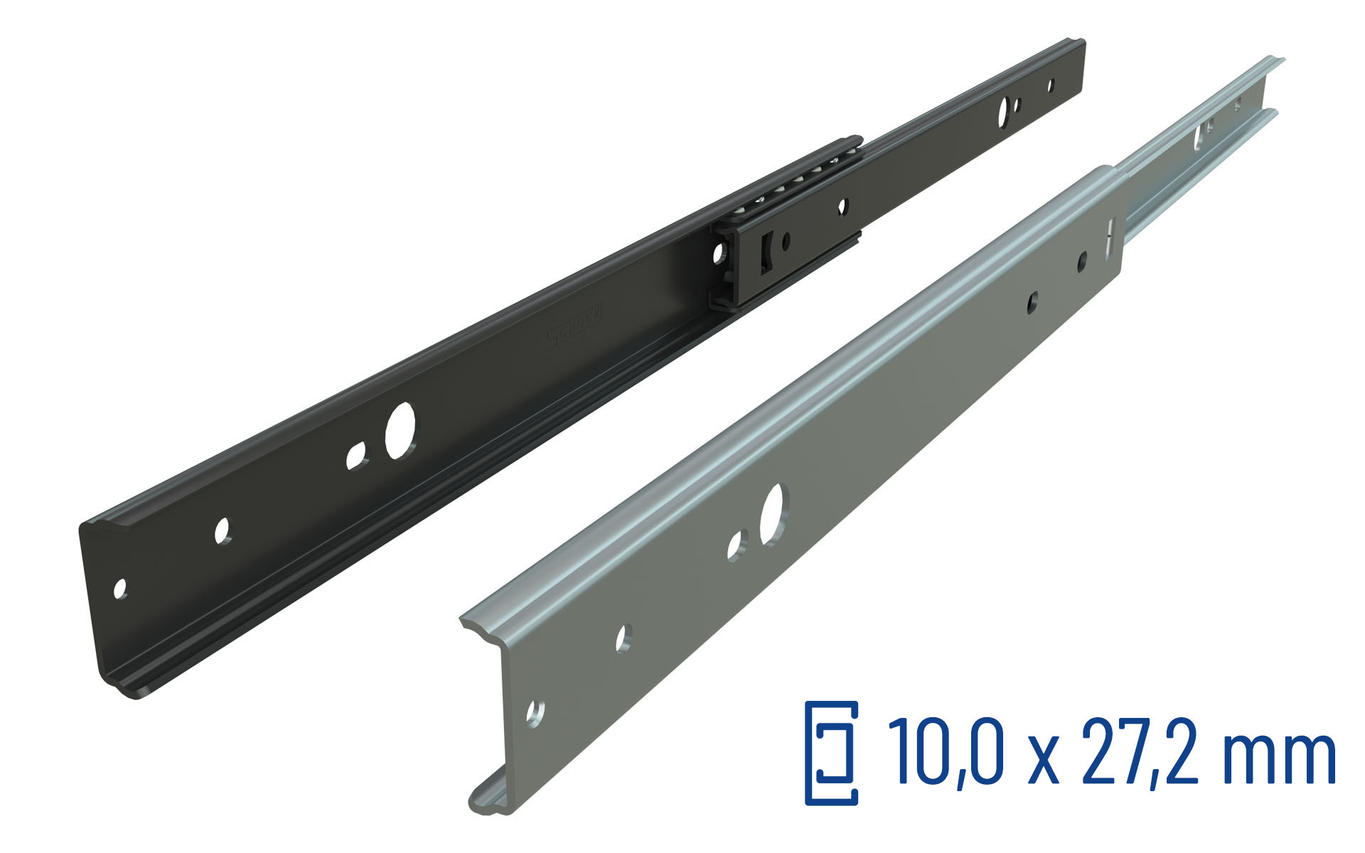 Telescopic slide partial extension Series 010 | Schock telescopic slides