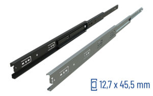 Telescopic slide full extension Series 072 | Disconnect/Hold-in | Schock telescopic slides