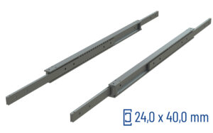 Telescopic slide full extension ADTSB-40 | up to 125 kg | Schock telescopic slides