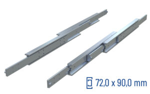 Telescopic slide over extension DDTS-90 | up to 630 kg | Schock telescopic slides