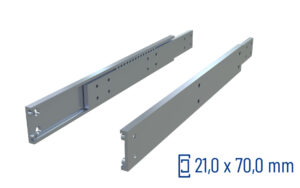 Telescopic slide partial extension OWS-70 | bis 1060 kg | Schock telescopic slides