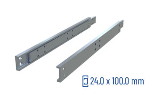 Telescopic slide partial extension OWST-100 | up to 1750 kg | Schock telescopic slides