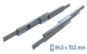 Telescopic slide over extension SDDTS-70 | up to 130 kg | Schock telescopic slides